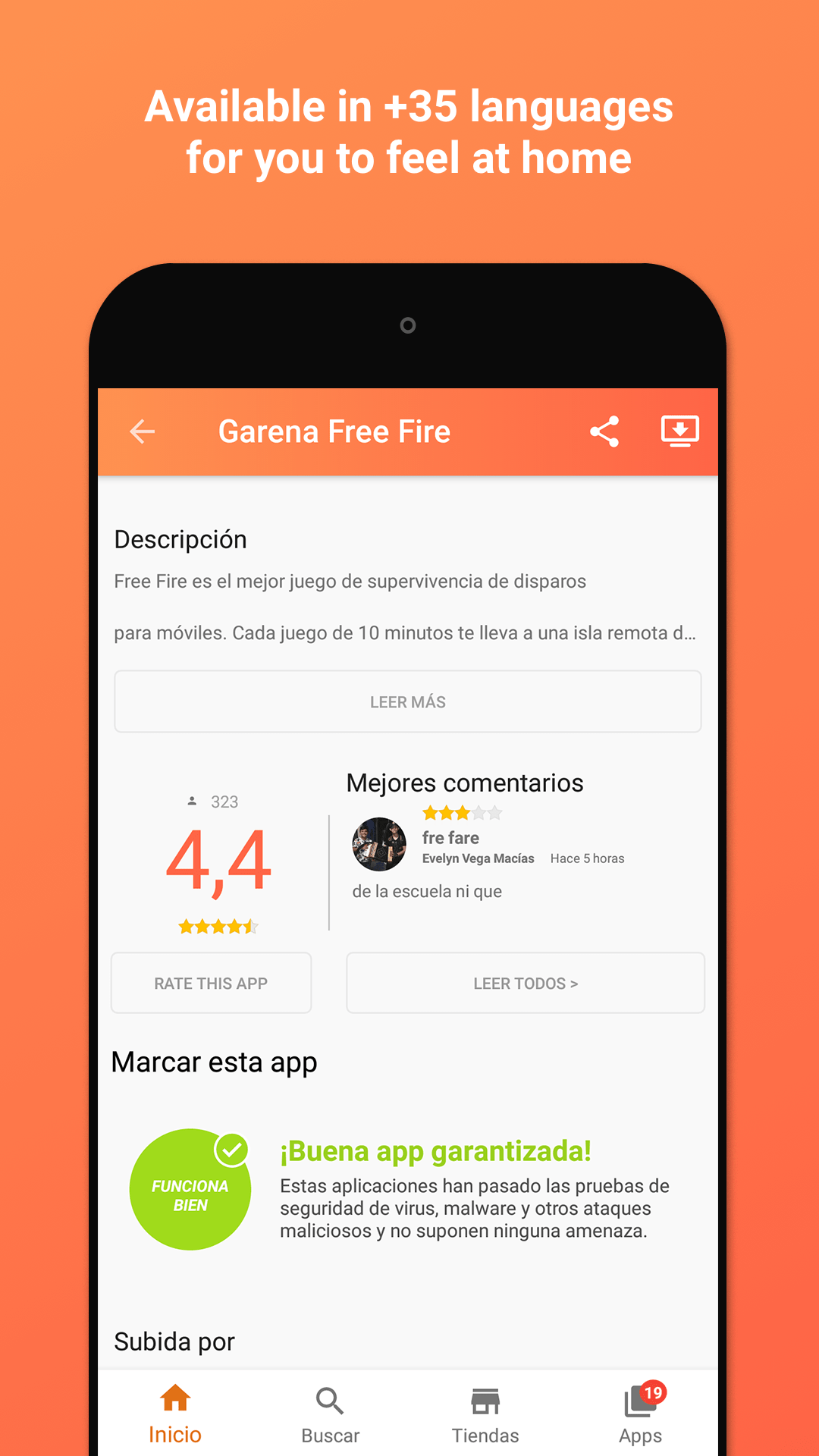 Captura de tela do Aptoide - Modo Torneio