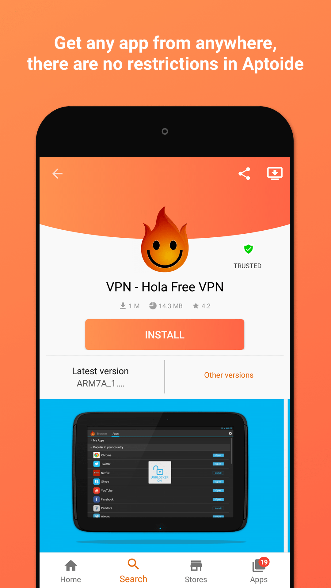 Captura de tela do Aptoide - Modo Torneio