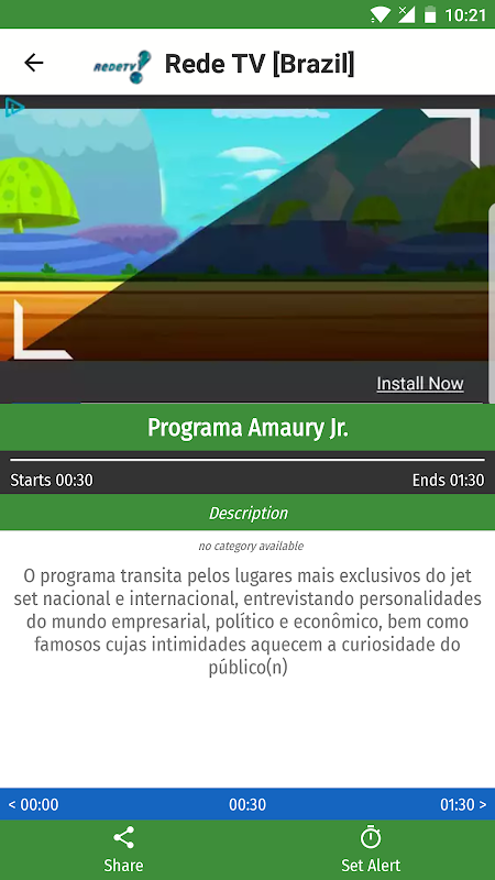 Captura de tela do Brazil Tv Epg Free - Modo Torneio