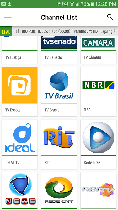 Captura de tela do Brazil Tv Epg Free - Modo Torneio