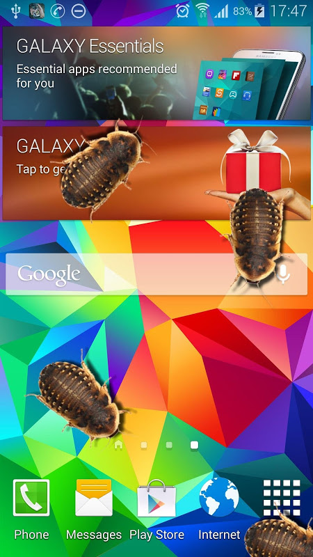 Captura de tela do Bug In Phone Funny Joke - Modo Clássico