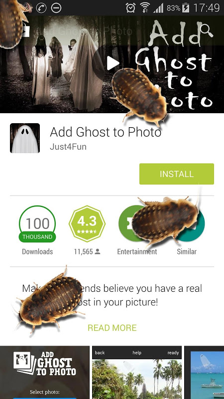 Captura de tela do Bug In Phone Funny Joke - Modo Torneio