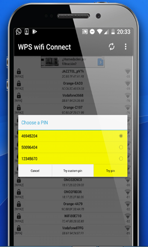 Captura de tela do Com Wifi Connect - Modo Torneio
