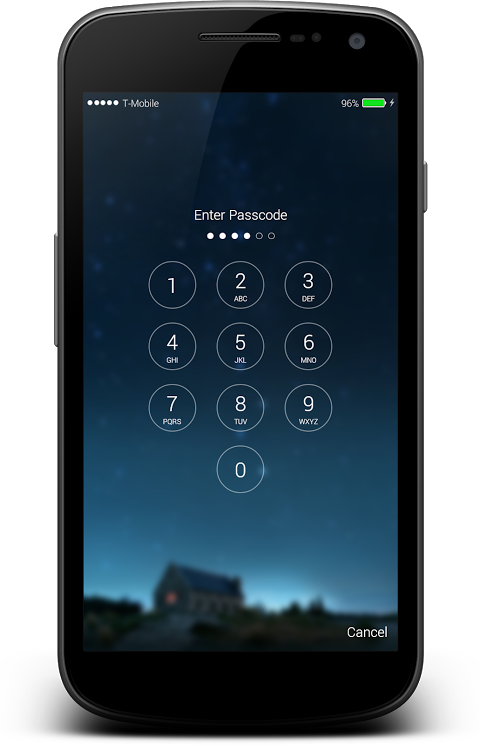 Captura de tela do Ilocker Finger Lockscreen Ios10 Style - Modo Torneio