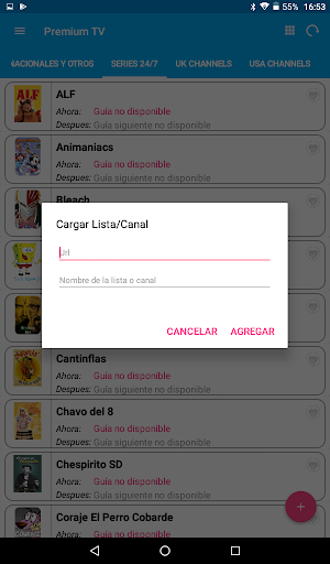 Captura de tela do Mxliptv App - Modo Clássico