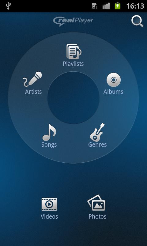 Captura de tela do Realplayer - Modo Clássico